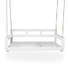 PAGED Porch Swing Modern Twin Size Outdoor Swing with 4 Hanging Ropes for Poolside, Garden, Backyard - 3 of 4