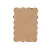 Alilang 39.76 Inch Rectangular Wavy Edge Wall Mirror with Natural Wood Frame - Natural Wood - 4 of 4