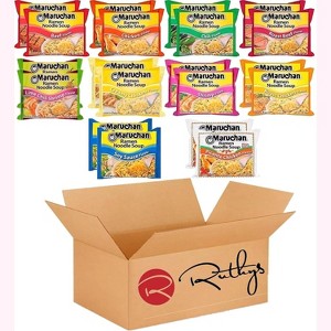Maruchan Ramen Noodle Soup Variety Pack MIx, 10 Flavors, 3 Ounce, 2 of each Flavor, Total 20 Packages - 1 of 1