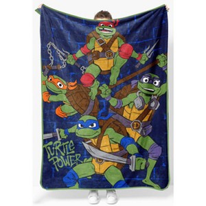Jay Franco Teenage Mutant Ninja Turtles Turtle Power Plush Throw Blanket - 1 of 4