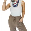 Women's Romantic Style Ribbed Bodysuit - entro - 3 of 4