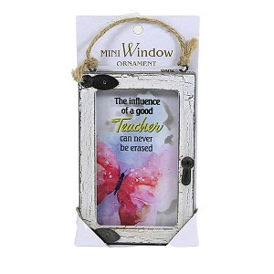 3.75 In Window Message Ornament Mini Family Friend Professional Tree Ornaments - 1 of 3