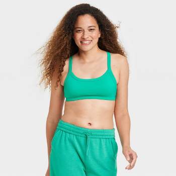 COLSIE BRALETTE WOMENS Plus Size 3X Green Ribbed Reversible Seamless  Stretch NWT £16.79 - PicClick UK