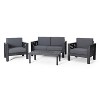Okak Boho Acacia Patio Accent Chairs/Loveseats/Seating Set,Set of 1/2/3,Upholstered Outdoor Furniture Set for Backyard&Poolside,All-Weather Use - 2 of 4