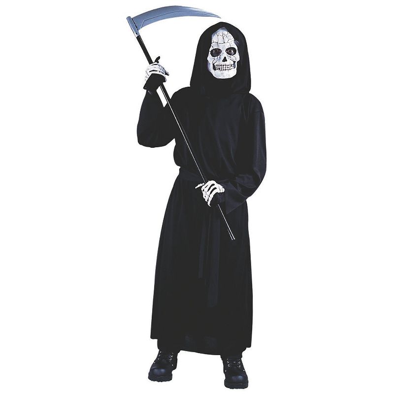 Fun World Kids' Grave Reaper Costume - Size 6-12 - Black, 1 of 2