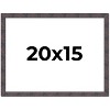 PosterPalooza | Slim Profile Brown Picture Frame - UV Acrylic, Backing Board, Hanging Hardware Included - 2 of 4