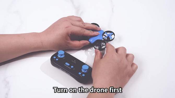 Snaptain SP350 RC Mini Drone - Blue, 2 of 13, play video