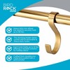 BIRDROCK HOME 8 Hook Deluxe Christmas Stocking Holder Stand - Heavy Duty Freestanding Rack with Removable Stocking Hooks - Gold (Gold) - 3 of 4