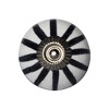 HomeRoots Set of Eight Black And White Ceramic And Metal Drawer Pull Knobs - 4 of 4