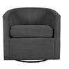 CAVINAS Upholstered Swivel Chair,Soft Corduroy Compact Accent Chair with U-Shaped Backrest,Lounge Chair for Living Room,Bedroom,Small Spaces - 2 of 4
