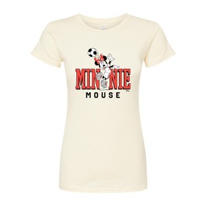 Women's - Disney - Minnie Name Soccer Fitted Graphic T-Shirt - 1 of 3