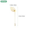 Unique Bargains Leaf Brooch Tray Stick Lapel Pin Alloy DIY Boutonnieres Pins with Leaf - 3 of 4