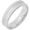 Steeltime Men's stainless steel band ring with greek key inlay accents. Size Options: 9-12. Color Options: Silver, Gold. Black - 2 of 4