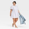 Women's Short Sleeve Eyelet Mini Skater Dress - Universal Thread™ - 3 of 3