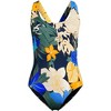 Lands' End Women's Chlorine Resistant Scoop Neck X-Back High Leg Soft Cup Tugless Sporty One Piece Swimsuit - 3 of 3