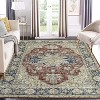 2'x6' Washable Hallway Runner Rug, Vintage Medallion Distressed, Foldable Low Pile, Ideal for Bedroom, Living Room, Laundry Room, Brown - 3 of 4