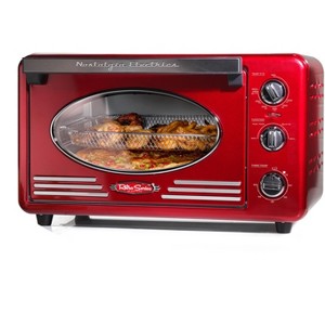 Nostalgia RTOV2RR Retro 12-Slice Air Fryer Toaster Oven, Retro Red - 1 of 4