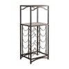 Kings Brand Furniture Biola 15 Bottle Capacity Metal Wine Rack Storage Organizer, Brushed Copper - 2 of 4