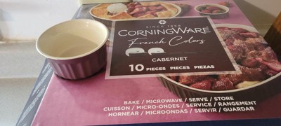 Corningware French Colors 1.5qt Round Ceramic Baking Dish - Cabernet
