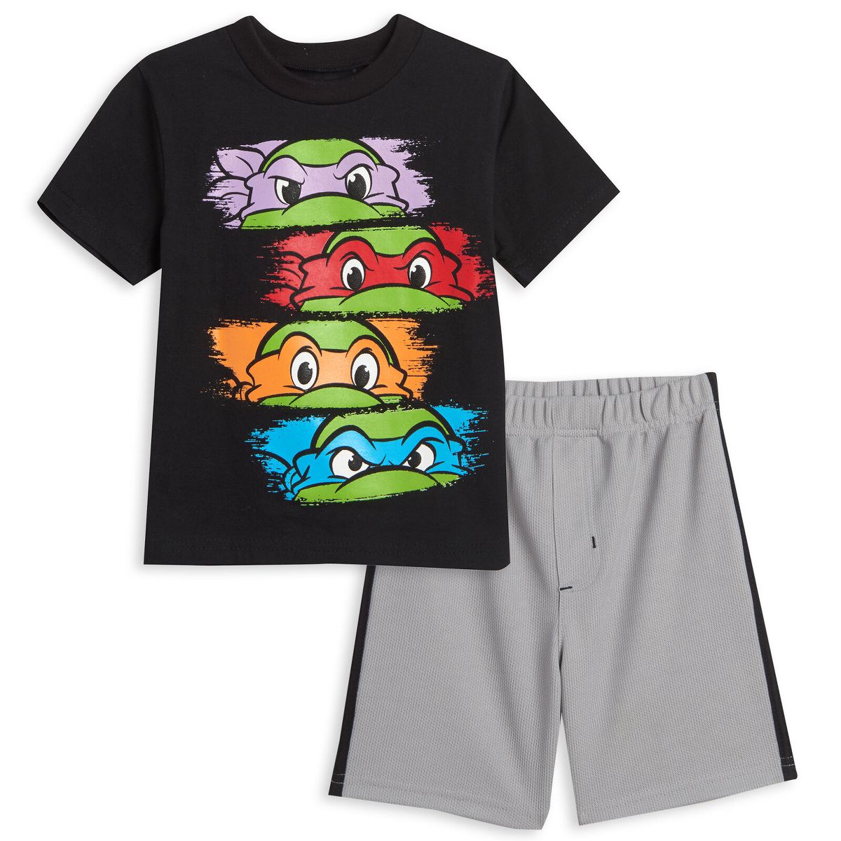 Nickelodeon Teenage Mutant Ninja Turtles Birthday T-Shirt and Mesh Shorts Outfit Set Toddler