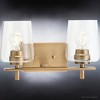 Urban Ambiance Luxury New Traditional Bath Light 8.5''H x 14.625''W,  Olde Brass Finish,  Swan-Hill Collection, UHP4205 - 4 of 4
