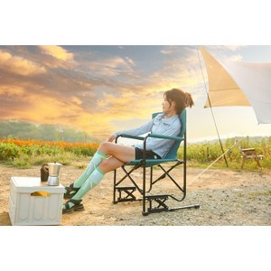 PAGED Beach Chair Outdoor Freestyle Rocker Camping Chair with Drink Holder for Camping, Beach, Party, Picnics, Lawn - 1 of 2