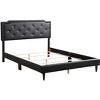 CAVINAS Full Size Modern Sleek Platform Bed Frame with High Upholstered Headboard,No Box Spring Needed - 3 of 4