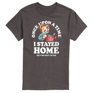 Men's - Instant Message - Once Upon A Time Stayed Home Short Sleeve Graphic T-Shirt - 1 of 4