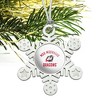 Minnesota State University Moorhead Dragons Metal Snowflake Christmas Tree Holiday Ornament - 2 of 3