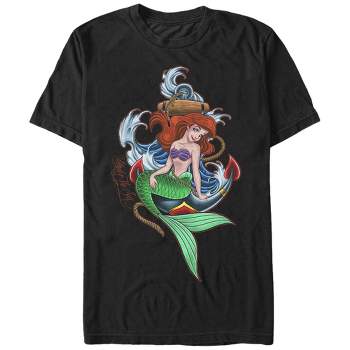Men's The Little Mermaid Ariel Anchor T-Shirt