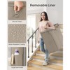 SONGMICS Laundry Basket with Wheels, Rolling Laundry Hamper, Removable Liner, Steel Frame with Handle, Blanket Storage - 3 of 4