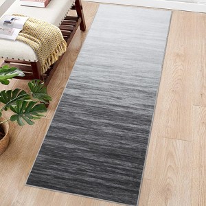 Coucheta Ombre Washable Area Rug, Modern Abstract Design, Non-Slip Low Pile, Soft & Non-Shedding Carpet for Living Room, Bedroom, Dining Room, Office - 1 of 4