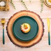 Aoibox 100 Pcs Disposable Wooden Slice Woven Paper Placemats Rustic Charger Place Mat Bulk for Fall Wedding Dinner Party - 3 of 4
