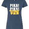 Women's - Pokémon - Multi Pikachu Pika Pika Fitted Graphic T-Shirt - 2 of 3