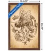 Trends International Brigid Ashwood - Sepia Bee and Rose Framed Wall Poster Prints - 3 of 4