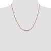 Black Bow Jewelry 1.8mm 14k Tri-Color Gold Diamond Cut Solid Rope Chain Necklace - 2 of 4