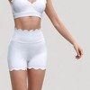 Anna-Kaci Active Women's Scalloped High Waist Athletic Shorts with Soft Stretch Fabric and Seamless Waistband - 2 of 4