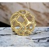 Cheung's Oleta Cast Iron Abstract Natural Gold Orb - Large - 3 of 3