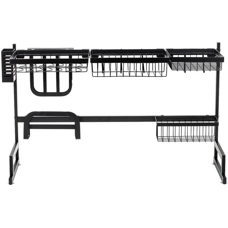 Sorbus Over-The-Sink Dish Drying Display Rack Stand with Utensil Holder Hooks for Kitchen Counter Storage for Dishes, Utensils, etc, 6 of 9