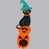 Men's Design By Humans Halloween Pumpkins and Witch Cat By famenxt Tank Top - image 2 of 4