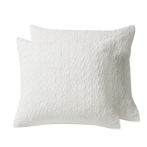 Emory White Euro Sham Set of 2 - Levtex Home - 1 of 3