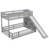 YOOCOZZ Twin over Full Bunk Bed with Slide, Storage Staircase and Safety Guardrails - 4 of 4