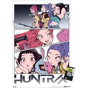 Trends International Netflix KPop Demon Hunters (2025) - Huntrix Manga Panels Unframed Wall Poster Prints - 1 of 4