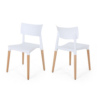 NicBex Set of 2 Dining Chairs Armless Accent Side Chairs with Wood Legs for Home Kitchen