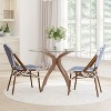 Emma & Oliver Colmar Indoor/Outdoor Stacking Bistro Chairs with Aluminum Frame - 2 of 4