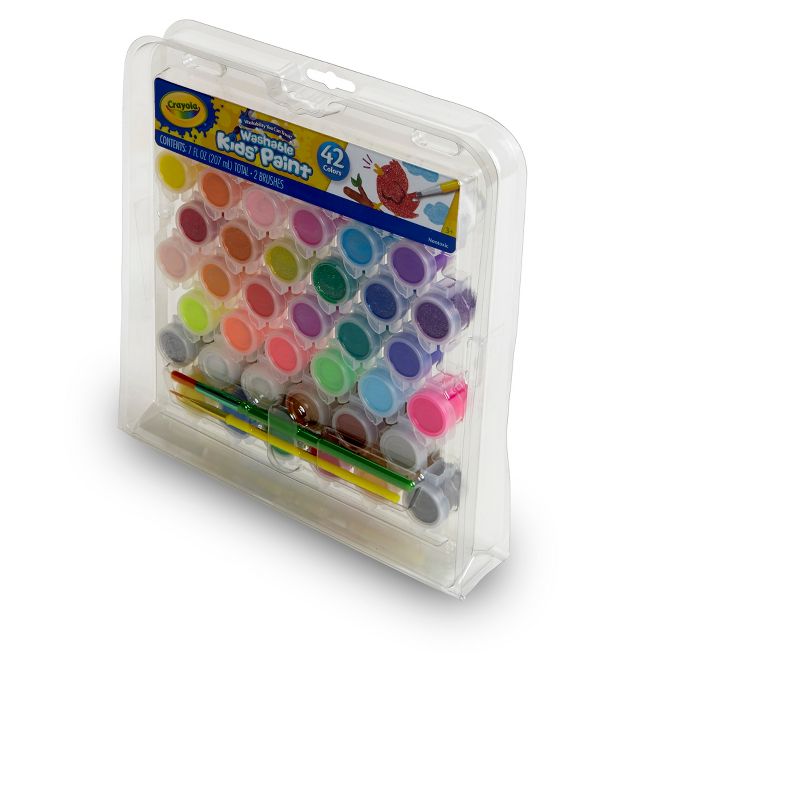 Crayola 42ct Washable Paint Set for Kids, 3 of 7