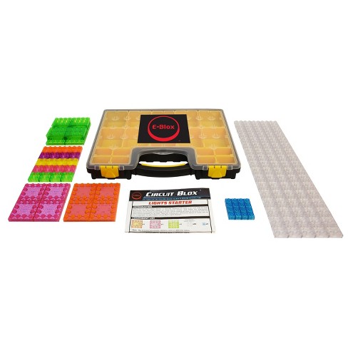 E-blox Circuit Blox Lights Starter, Circuit Board Building Blocks ...