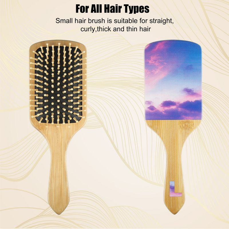 Unique Bargains Nylon Bristles Hair Paddle Brush, 5 of 7
