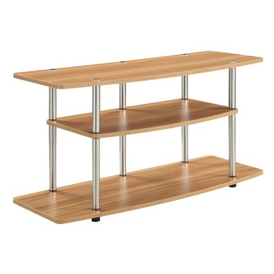 Designs2Go 3 Tier Wide TV Stand for TVs up to 43" - Breighton Home