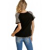 Women's Leopard Trim Top - umgee - 2 of 4